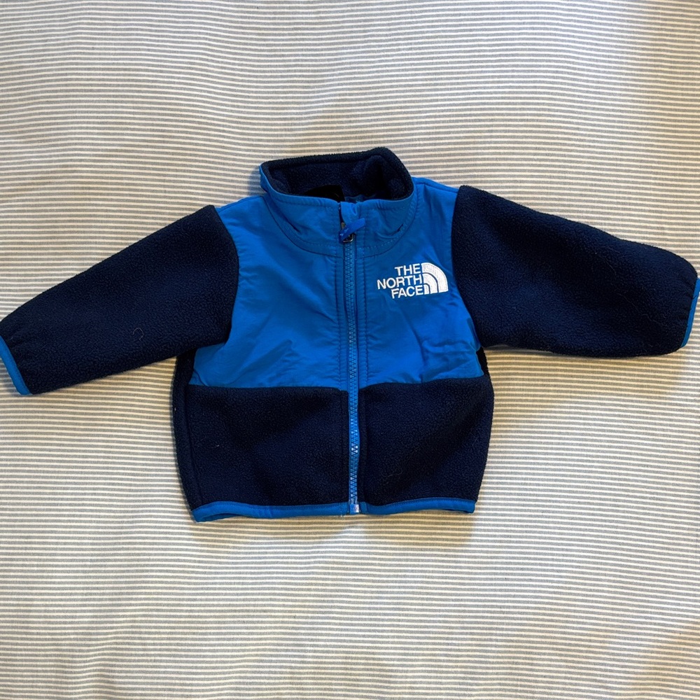 The North Face baby Blue and Navy Fleece Jacket